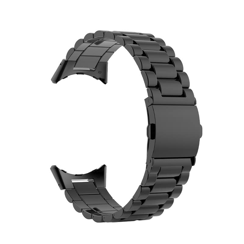 Premium Stainless Steel Watch Band Compatible with Google Pixel Watch 3 41mm/Pixel Watch 2 - Durable Metal Replacement Strap with Secure Buckle for Men & Women | Perfect for Work, Gym & Everyday Wear