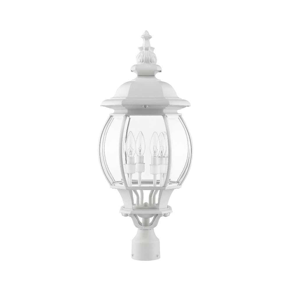 Livex Lighting 7703-14 Black Outdoor Post Top Lantern - 11.5