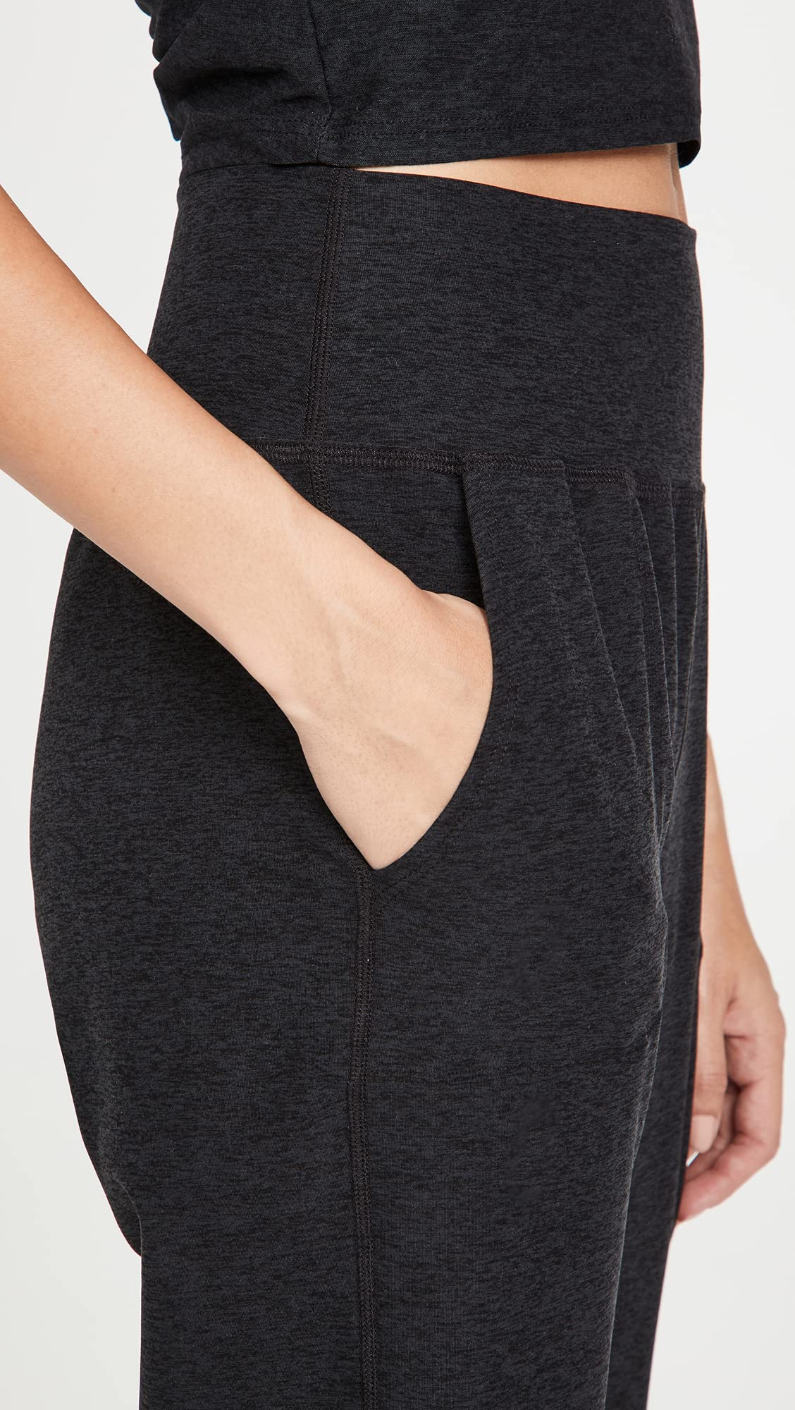 Beyond Yoga Women's Spacedye Midi Joggers - High Waisted Lounge Pants for Yoga, Running & Casual Wear - Soft Stretchy Comfort for Workouts & Relaxation