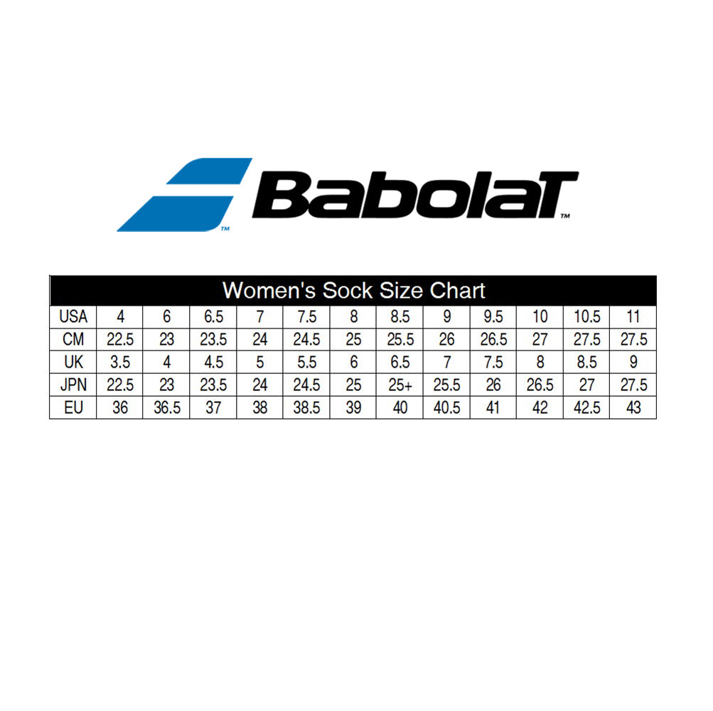 Babolat Women's Pro 360 Performance Tennis Socks - 1 Pair (White/Yellow) - Moisture Wicking & Cushioned for Comfort During Matches & Training