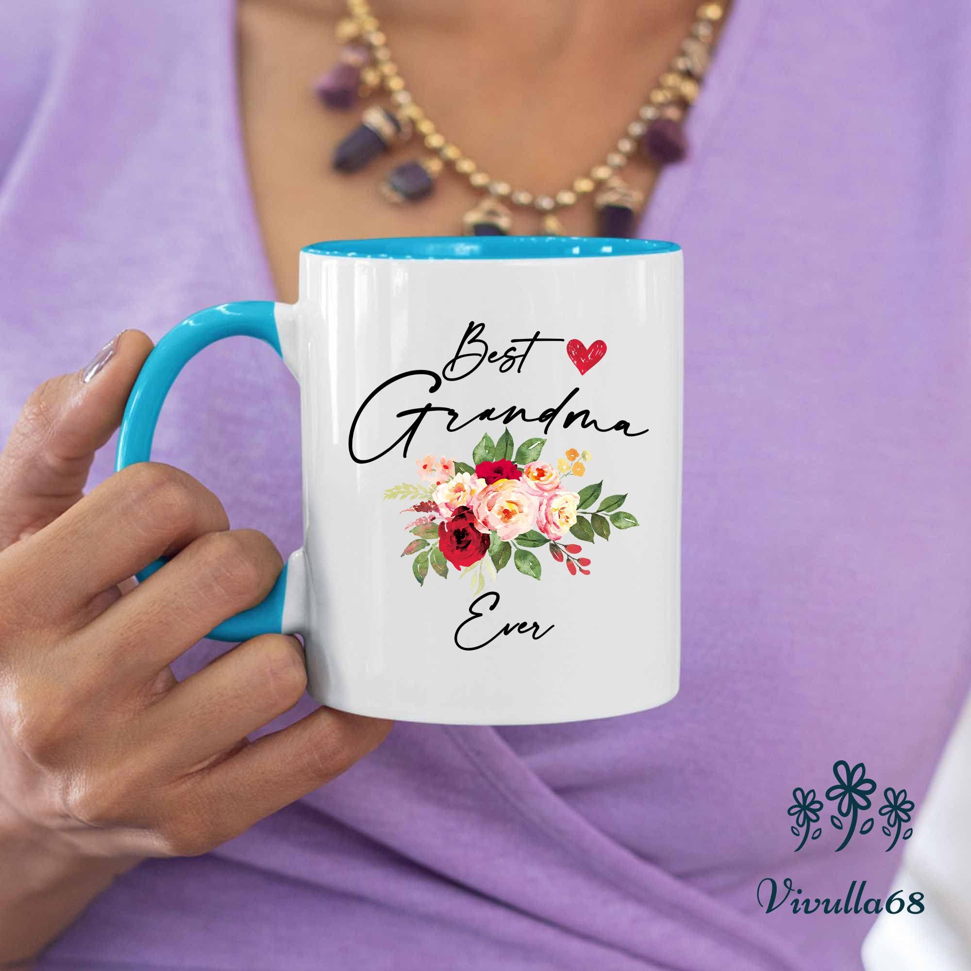 Best Grandma Mug - Unique Gift for Christmas, Birthday & Mother's Day - 11oz