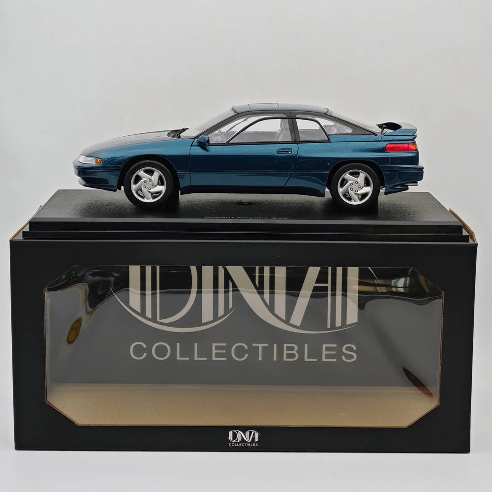 1/18 Scale Subaru Alcyone SVX Blue Resin Diecast Model Car - Limited Edition DNA Collectibles DNA000234 - Perfect for Display, Car Enthusiast Gifts & Collection Showcase