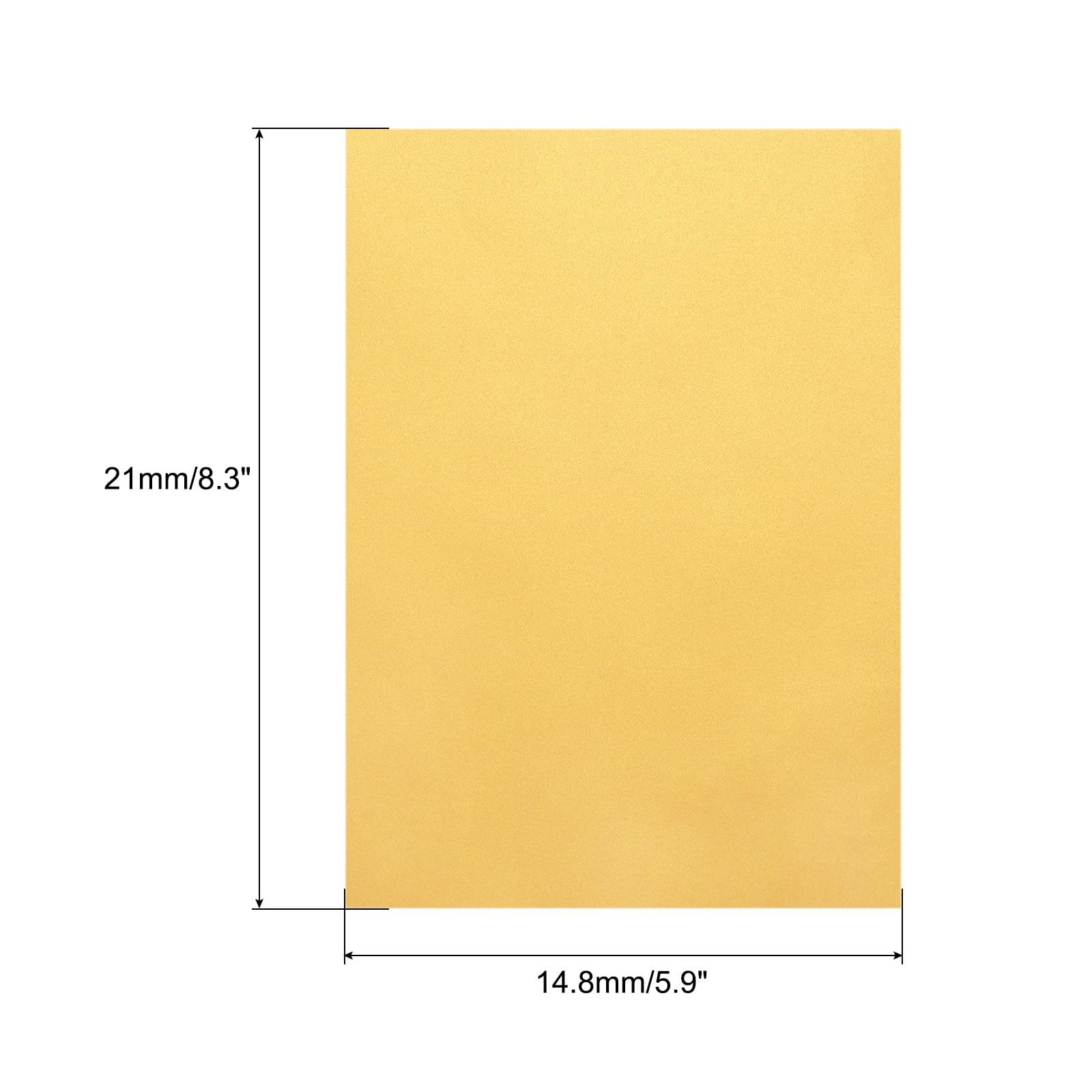 Premium MECCANIXITY Colored Vellum Paper - 40 Sheets Gold Transparency 8.3