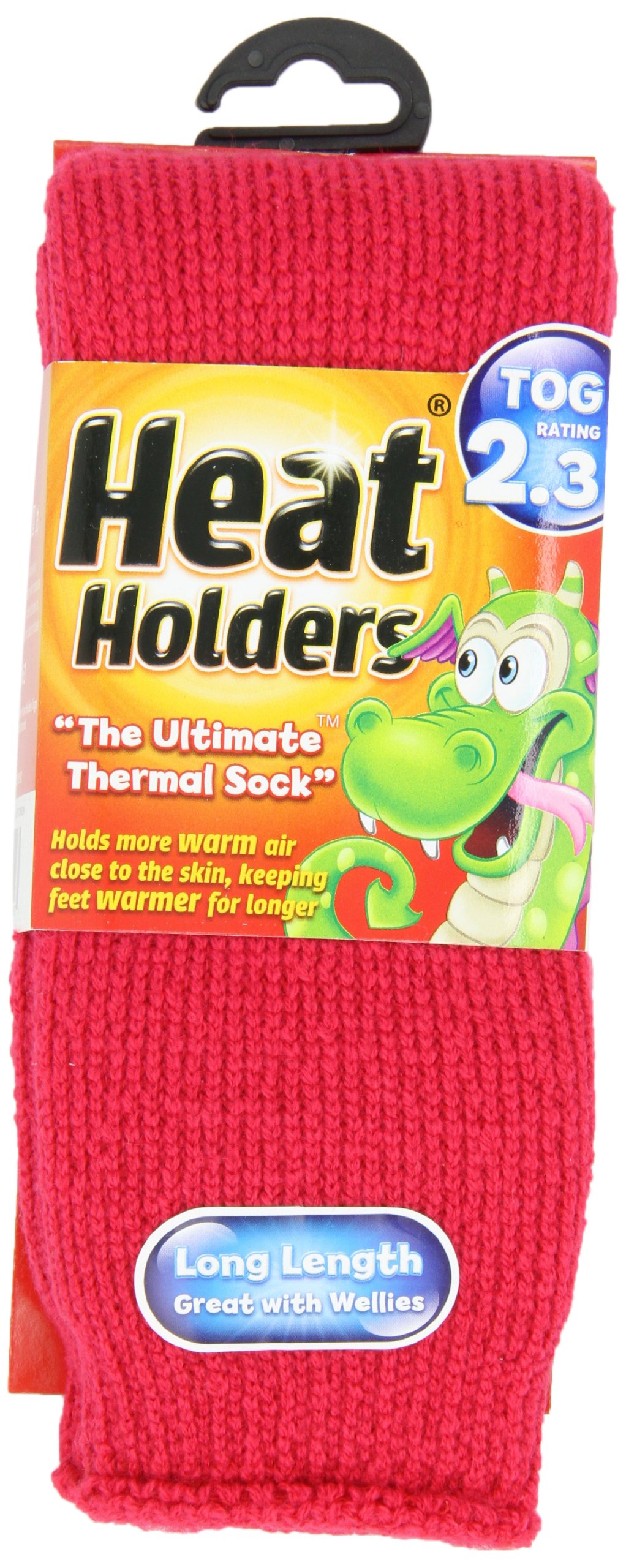 Heat Holders Kids' Thermal Socks - Red, Size 10-2.5 | Warm Winter Socks for Boys & Girls - Perfect for Snow Play, School & Outdoor Activities