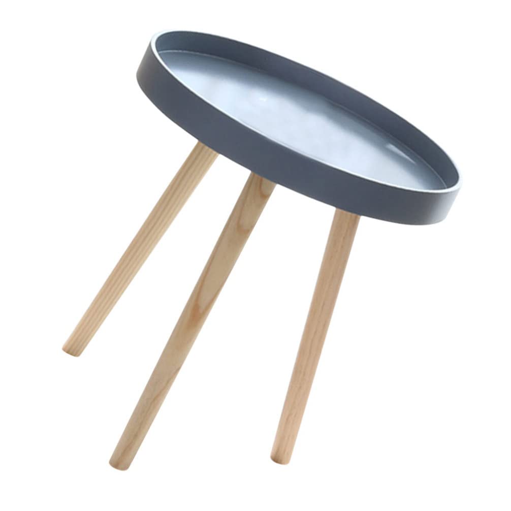 VOSAREA Small Round Side Table - Modern Nordic Style Mini Corner Table for Living Room, Bedroom & Office - Perfect as Sofa Side Table, Nightstand or Decorative Accent Table
