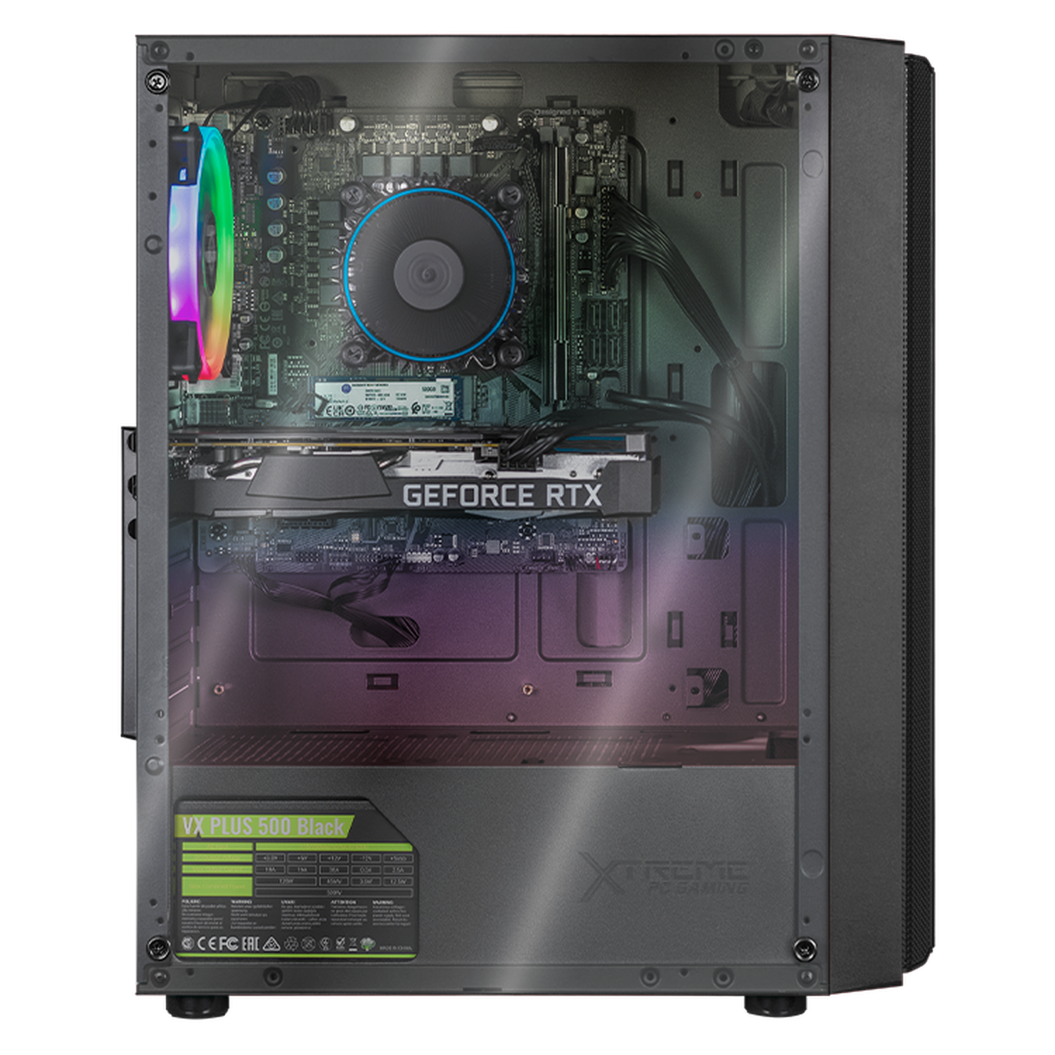 Xtreme Gaming PC - Intel Core i3-12100F, NVIDIA GeForce RTX 3050, 16GB RAM, 500GB SSD, WiFi - High Performance Desktop Computer for Gaming, Streaming & Content Creation