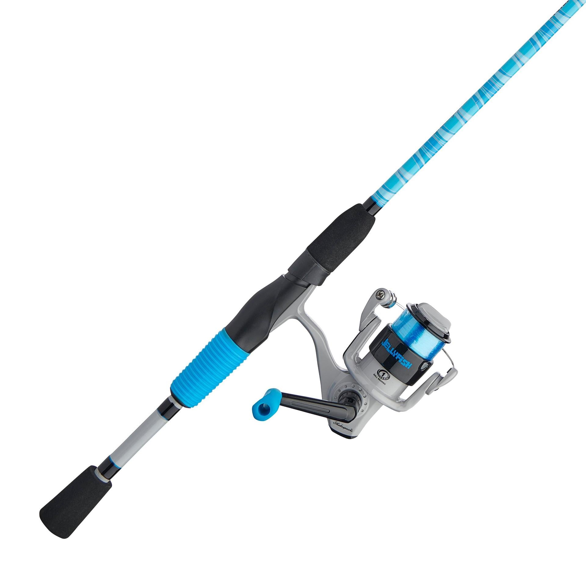 Jellyfish® Spinning Fishing Rod and Reel Combo - Lightweight Spinning Combo for Freshwater & Saltwater Fishing - Perfect for Beginners and Experienced Anglers (Great for Pier, Shore, and Boat Fishing)