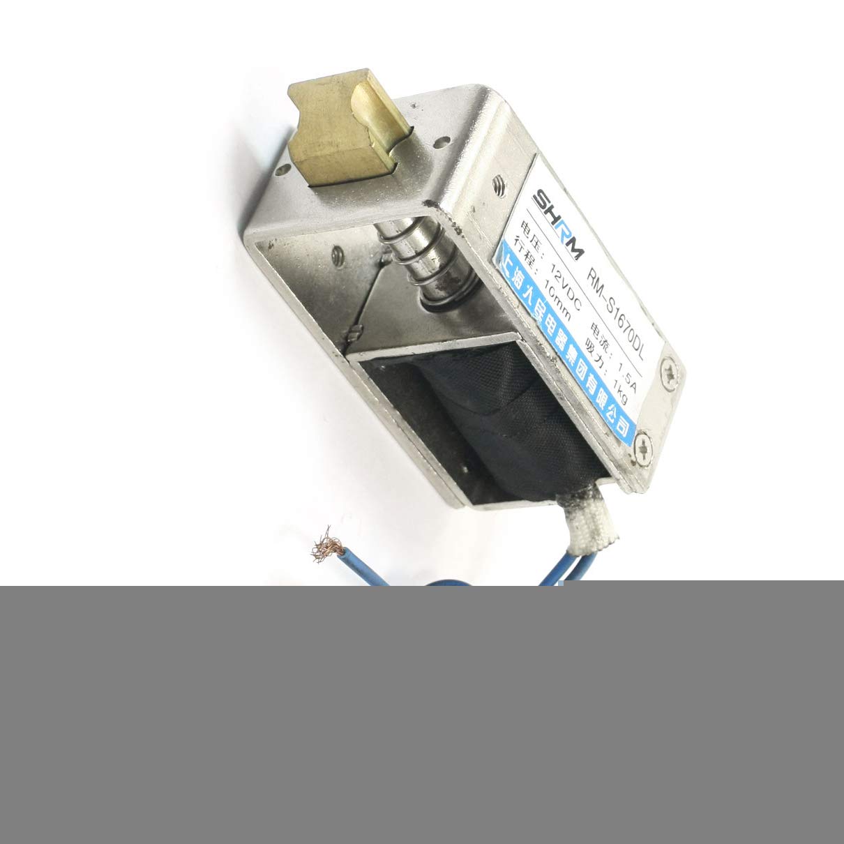 12V DC Electric Door Lock Solenoid Motor - 1kg/10mm Open Frame Electromagnet for Smart Home, Security System & Automatic Gates Installation