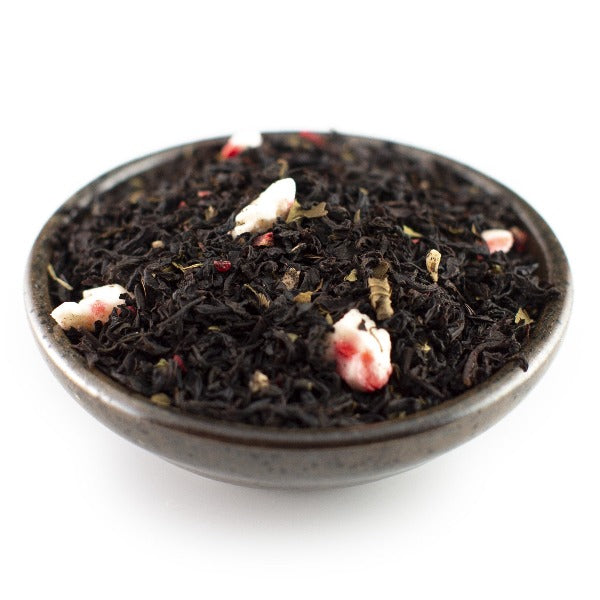 Premium Peppermint Patty Black Tea Loose Leaf - Refreshing Mint Chocolate Flavor, Organic & Caffeine-Free - Perfect for Relaxation, Afternoon Tea & Holiday Gifts