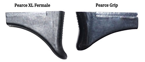 Pearce XL Extended Zeeshy Grip Extensions for Ruger LCP - 2 Sizes per Pack - Enhanced Comfort & Control for Concealed Carry