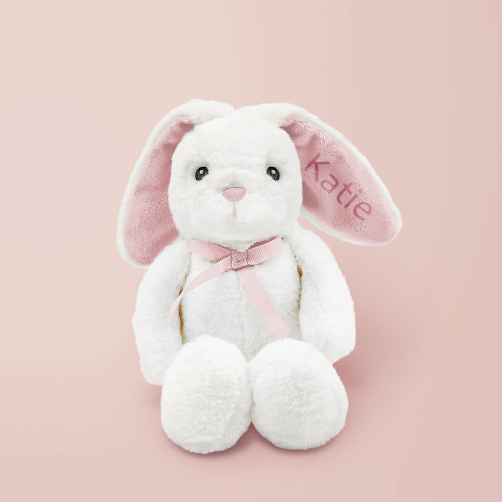 Personalized Pink Bunny Baby Wrap - Soft & Cozy Infant Swaddle Blanket for Newborns - Perfect for Nursery, Baby Showers & Photo Props