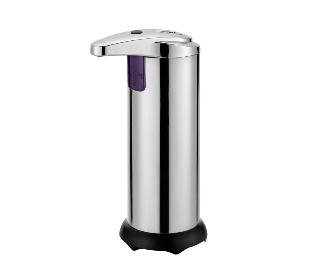 Automatic Touchless Soap Dispenser - 250ml Stainless Steel Hands-Free Sensor for Kitchen, Bathroom & Office Hygiene