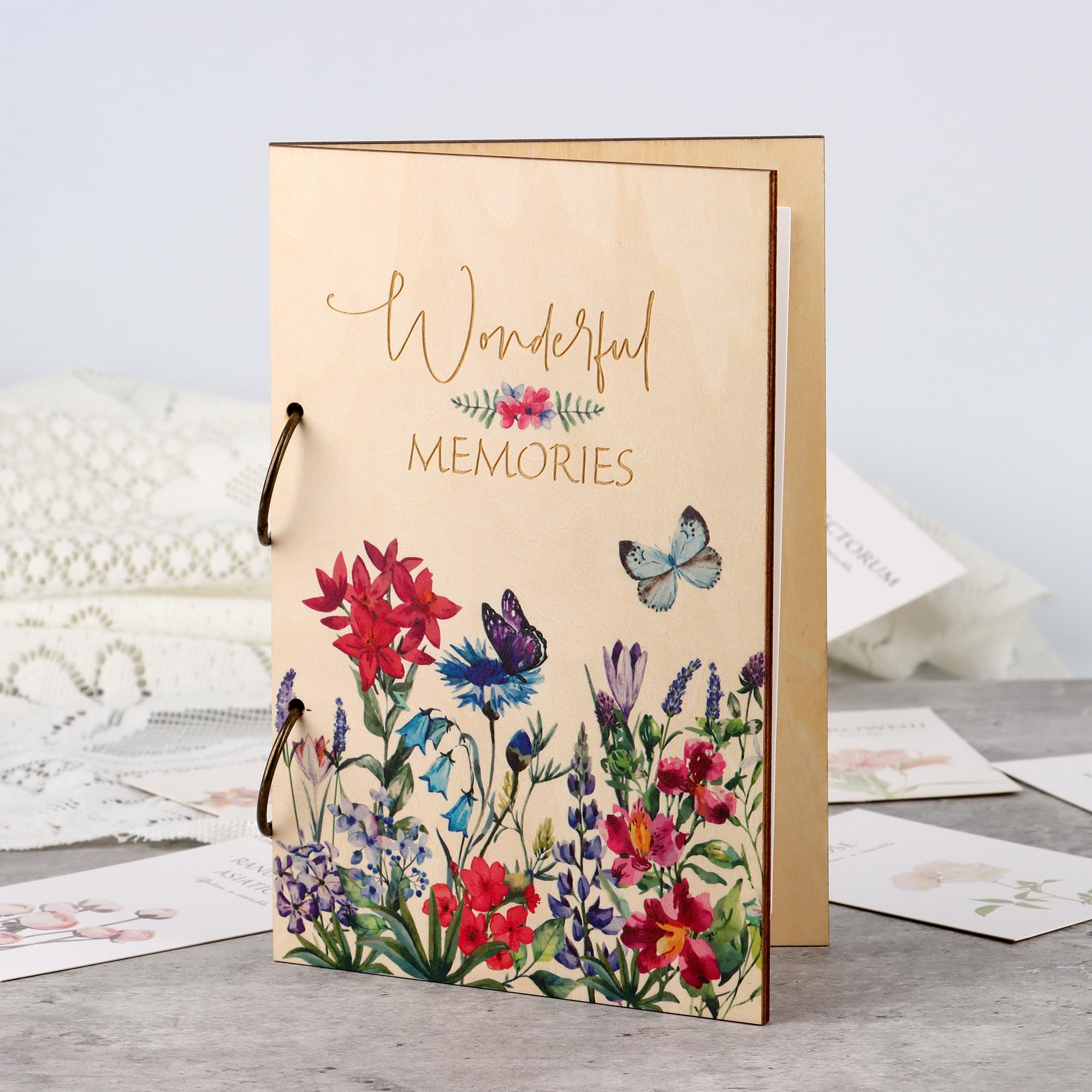 Gift Card Organizer Book with Metal Buckles - 6.3 x 9.5 Inch Greeting Card Holder for Holiday & Birthday Cards - Perfect for Storing, Organizing & Preserving Special Memories (Home, Office, Gift Use)