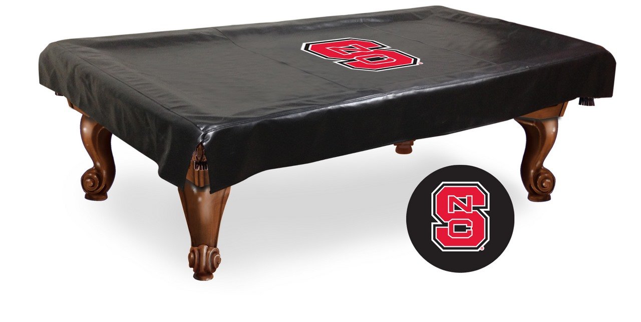NCAA North Carolina State Wolfpack Billiard Table Cover - Durable Pool Table Protector for Game Room, Man Cave, or Sports Bar Decor