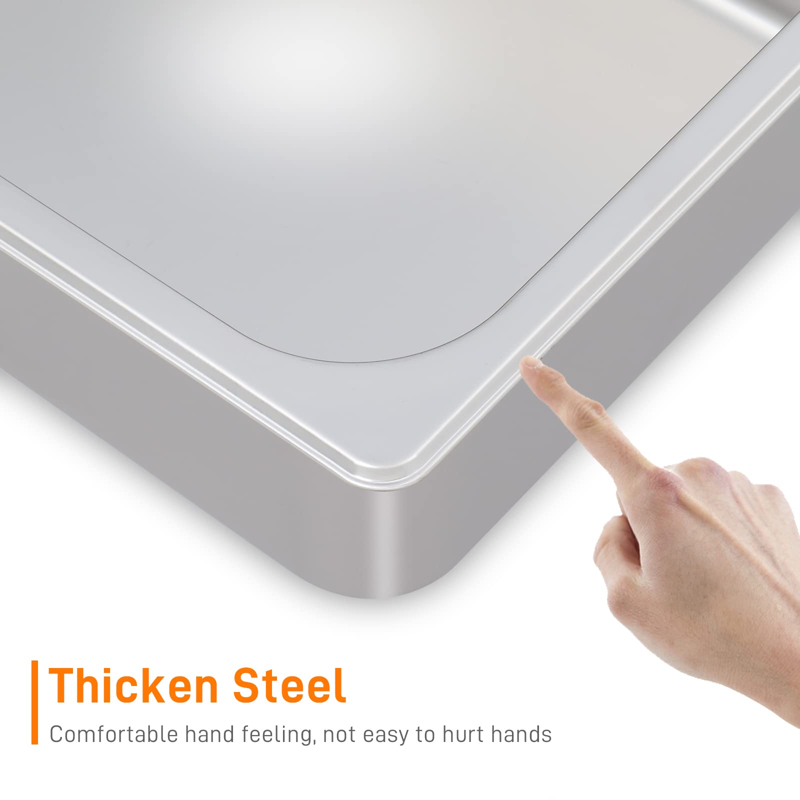 ROVSUN 3-Pack 21QT Commercial Stainless Steel Food Warmer with Temperature Control - Electric Bain Marie Buffet Warmer 110V for Catering, Restaurants & Parties - Perfect for Buffets, Banquets & Food Service
