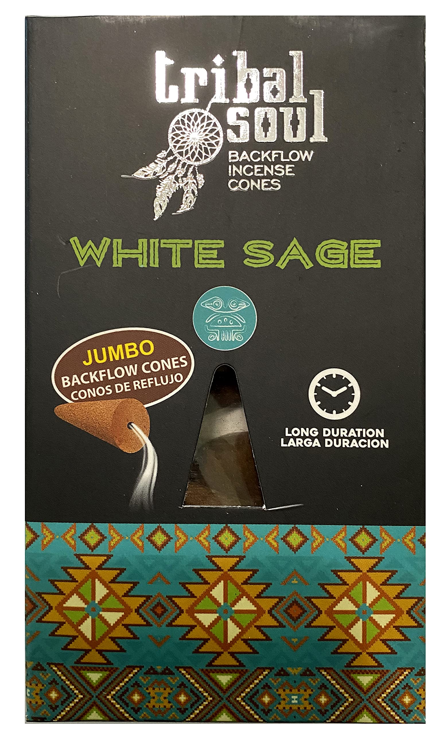 Tribal Soul Backflow Incense Cones - 60 Jumbo Cones (6 Scents Sampler, 10 Cones per Box) for Meditation, Yoga, Aromatherapy & Home Relaxation