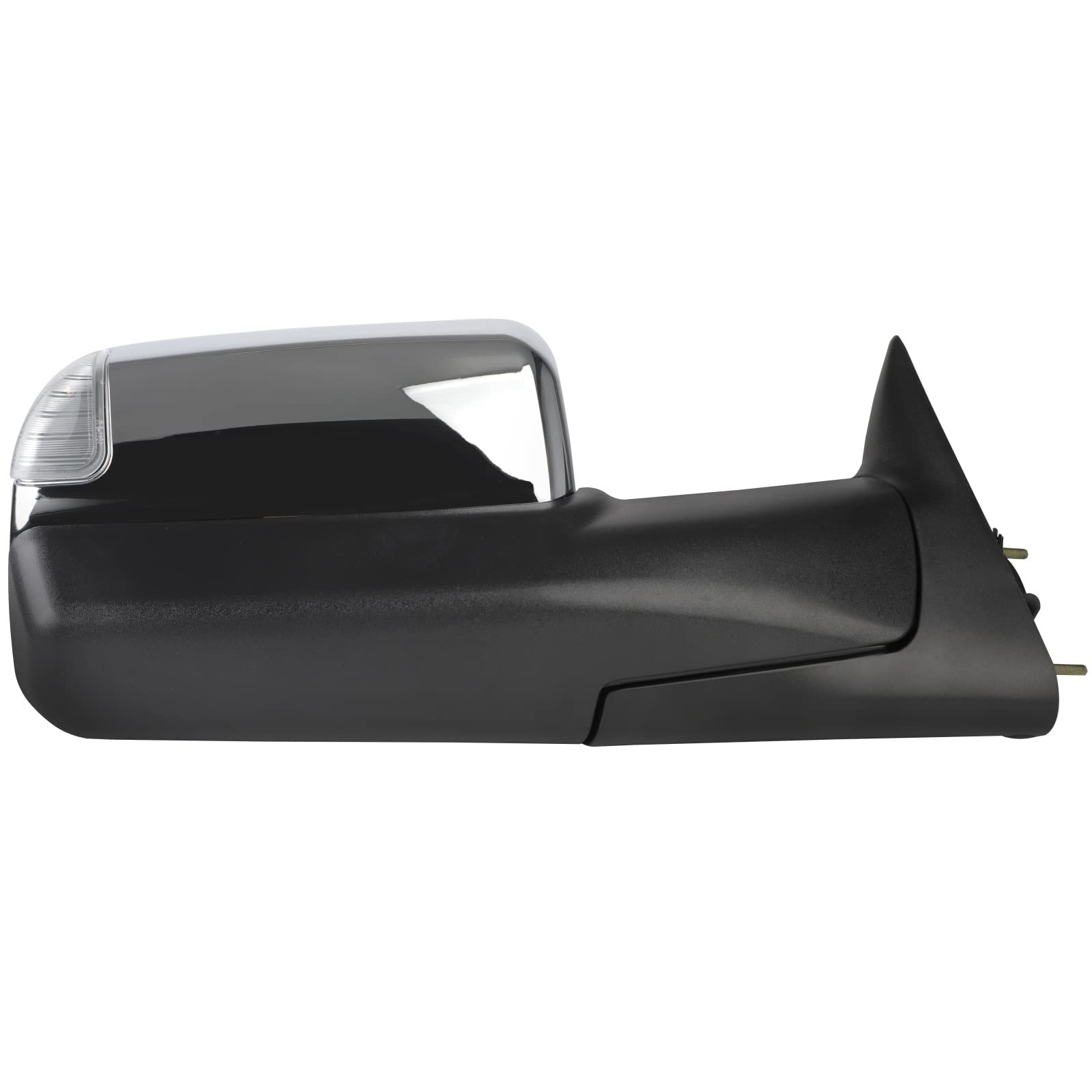 1998-2001 Dodge Ram 1500/2500/3500 Truck Towing Mirrors - Power Heated Side Mirrors with Turn Signal & Chrome Cap (Pair) - Perfect for Towing, Highway Driving & Night Visibility
