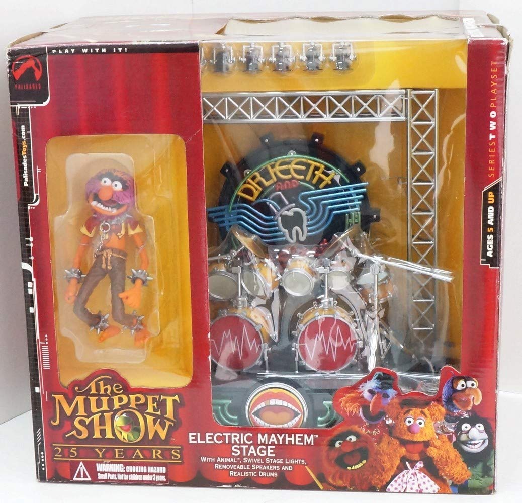 The Muppets Show: Animal and The Electric Mayhem Stage Set Toy - Perfect for Kids' Playtime, Collectors & The Muppets Fans