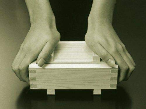 Premium Wooden Sushi Press Mold - 7x4 Inch Rectangular Oshizushi Maker for Perfect Rice Cakes & Sushi Blocks | Authentic Japanese Kitchen Tool for Home Chefs & Sushi Lovers | Ideal for Parties, Meal Prep & Asian Cuisine