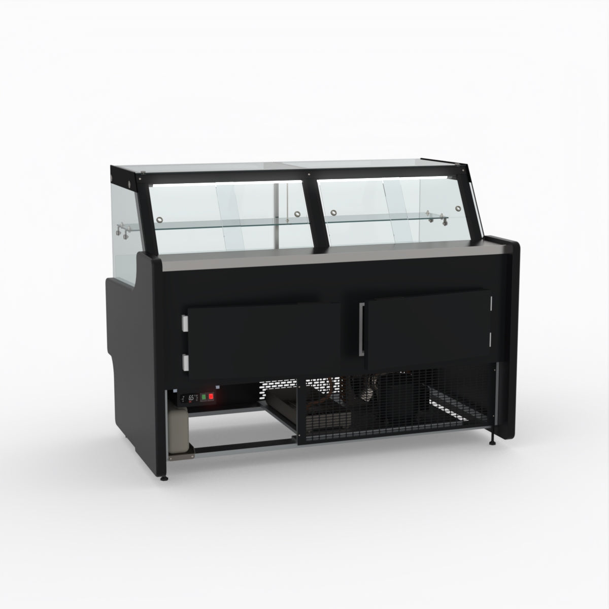 1.5 Meter Deli Showcase Glass Display Case - Commercial Refrigerated Food Display for Bakery, Deli, and Supermarket Use