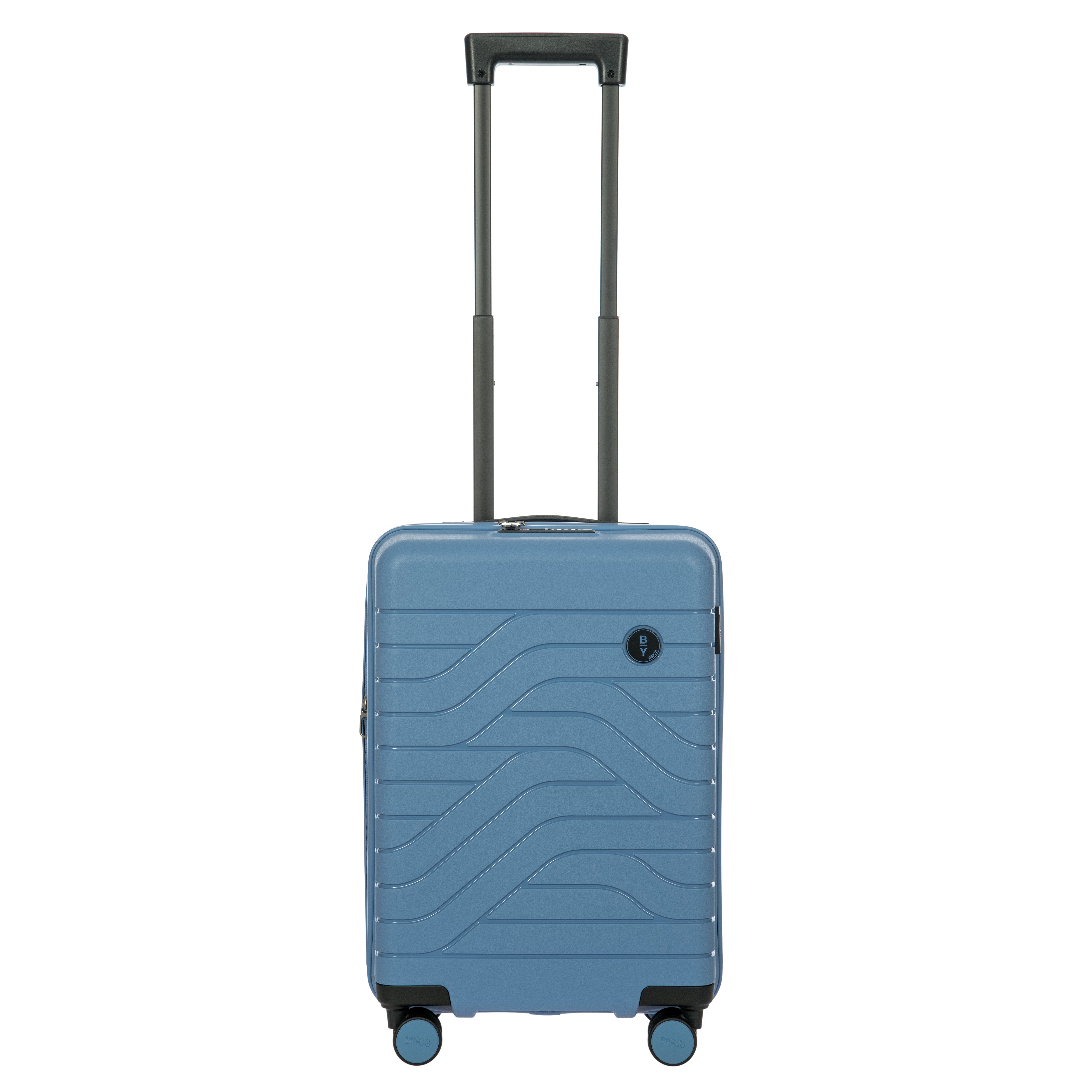 ULISSE 21 Expandable Spinner Luggage - Lightweight Carry-On Suitcase with 360° Wheels, Grey Blue | Perfect for Business Travel & Weekend Getaways