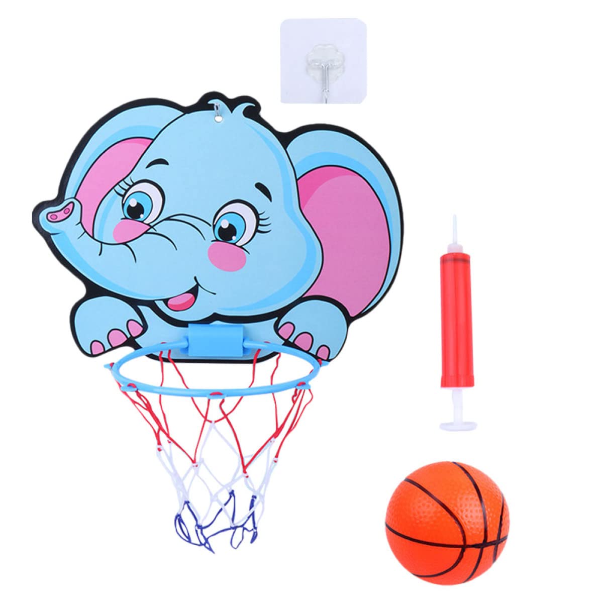 Toyvian Kids Basketball Hoop Set - Wall Mounted Outdoor Sports Toy for Boys & Girls - Perfect for Backyard, Playground & Indoor Fun