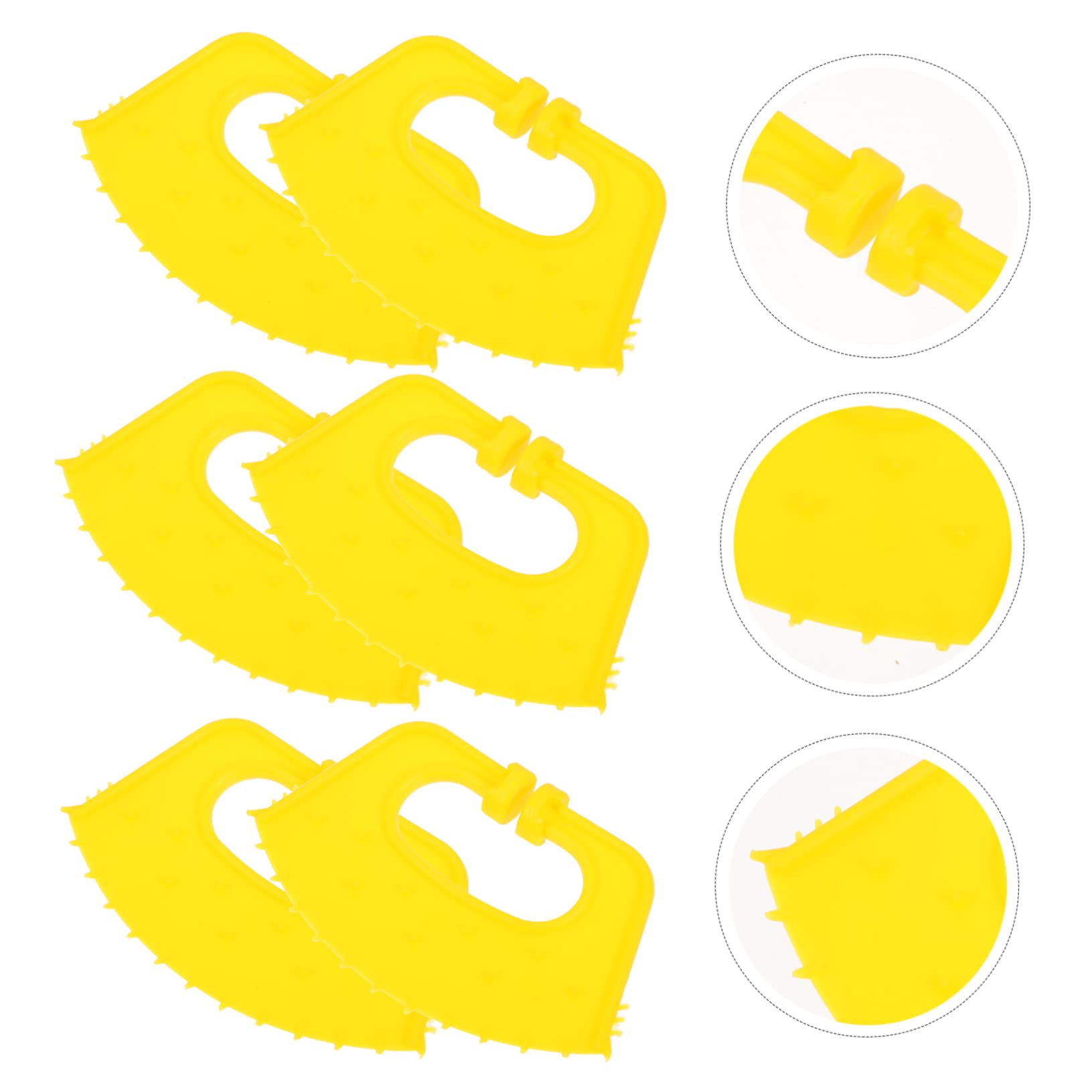 CIMAXIC 40 Pcs Calf Weaner Nose Rings - Anti-Suckling Milk Preventer for Livestock, PP Plastic Bull Nose Clamps - Ideal for Weaning Calves, Dairy Farming & Cattle Management