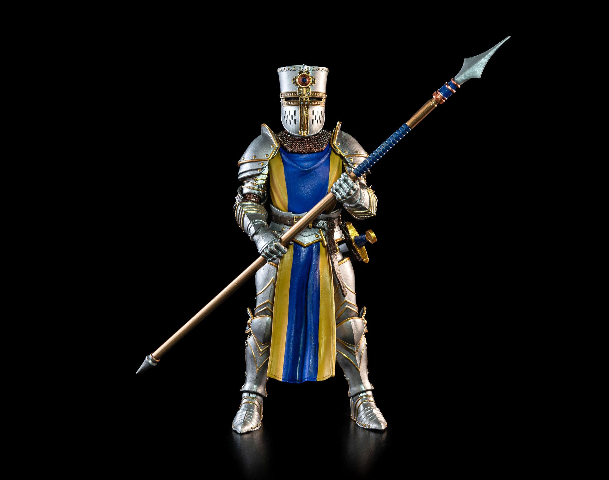 Mythic Legions: Ashes of Agbendor Blue Shield Action Figure - Preorder Now | Fantasy Collectible for Display & Role-Playing Games