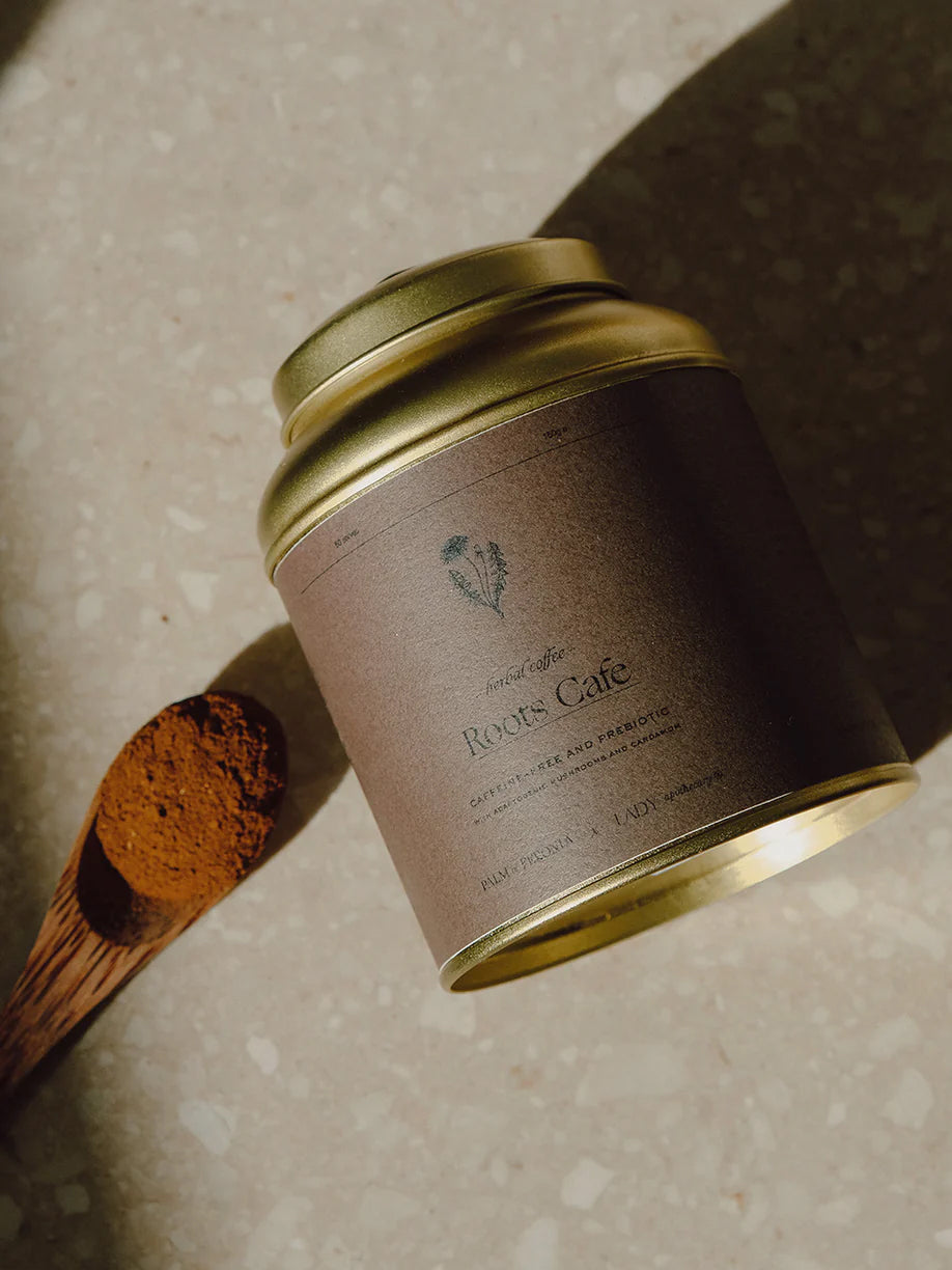 Feronia X Lady Apothcary Herbal Healing Roots Café - Organic Herbal Tea Blend for Relaxation & Wellness | Perfect for Stress Relief, Meditation & Self-Care Moments