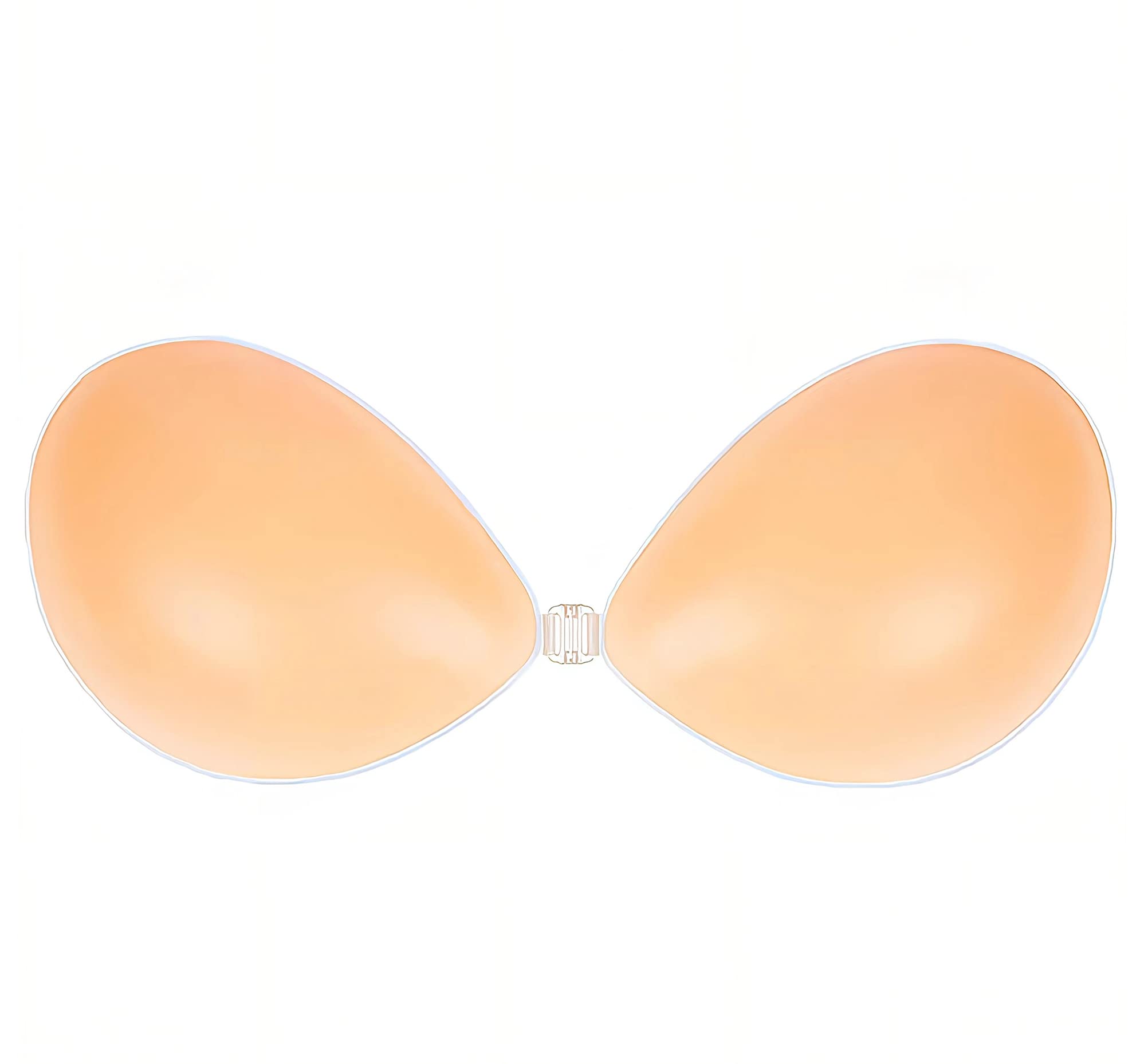 DEPOVOR Adhesive Strapless Backless Bra - Push Up Invisible Sticky Silicone Bras for Women, Reusable Chest Lift - Perfect for Backless Dresses, Wedding Gowns & Summer Outfits
