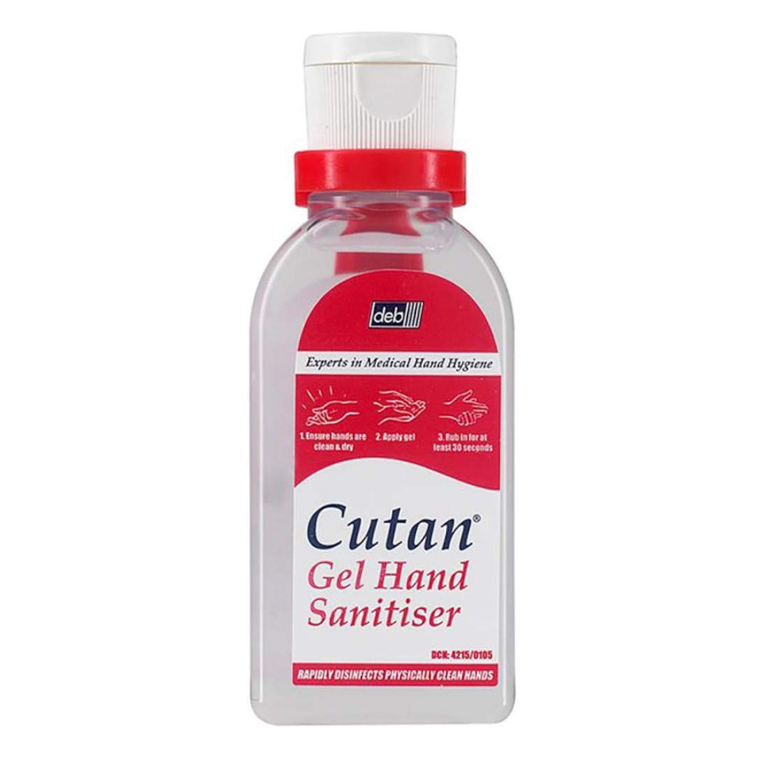 Cutan Pocket Hand Sanitizer 50ml - Travel Size Alcohol-Based Sanitizer Gel for On-The-Go Hygiene | Perfect for Office, Gym, School & Travel Essentials