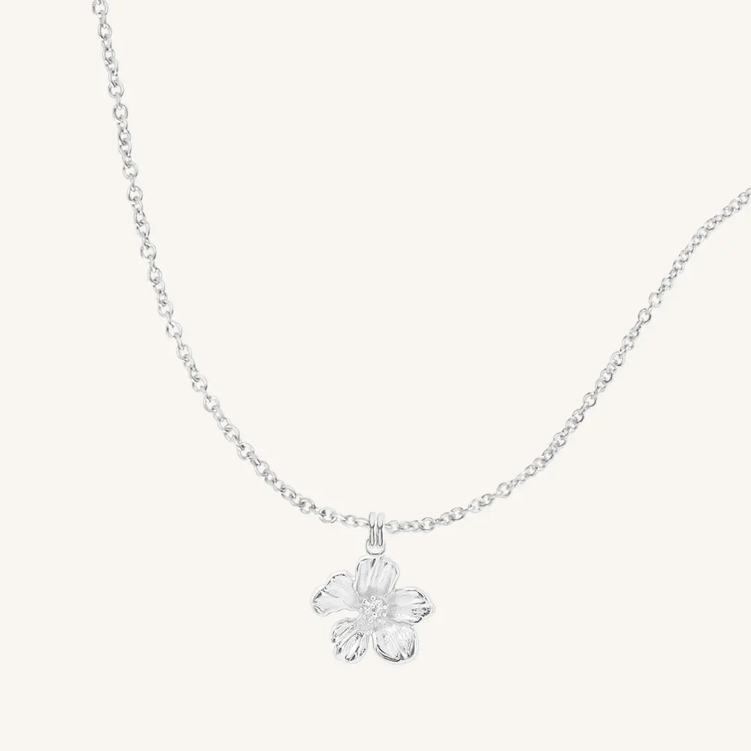 Azalea Flower Necklace for Women - Elegant Floral Pendant Jewelry Gift for Her - Perfect for Weddings, Anniversaries & Special Occasions