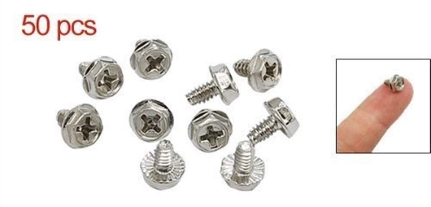 Tchaosc 50 PCS Quadrex Head Short Computer Case Motherboard Screws - Perfect for PC Building, Repair, and DIY Computer Upgrades