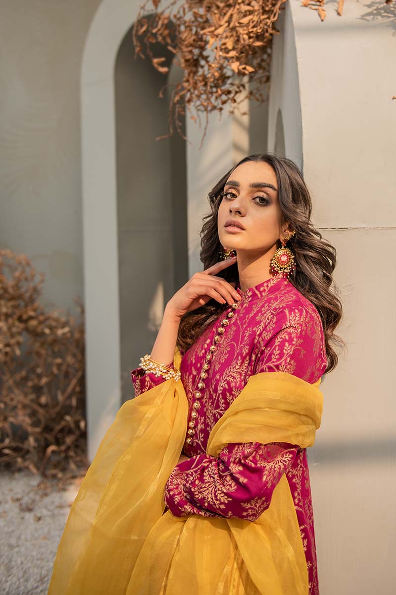 GUL AFSHAN B 3PC Set - Elegant Floral Printed Dress for Women | Perfect for Parties, Weddings & Special Occasions