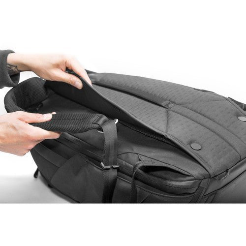 Peak Design 45L Travel Backpack - Waterproof Hiking Backpack for Men & Women - Durable Carry-On Backpack for Air Travel, Camping & Outdoor Adventures (Black)