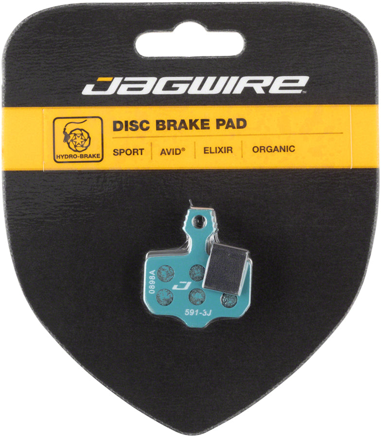 Jagwire Sport Organic Disc Brake Pads - Compatible with SRAM Level TL/T/DB5/DB3/DB1, Avid Elixir R/CR/CR Mag/1/3/5/7/9/X0/XX/World Cup - High-Performance Braking for Mountain Bikes & Road Bikes - Perfect for Trail Riding, Commuting & Downhill Racing