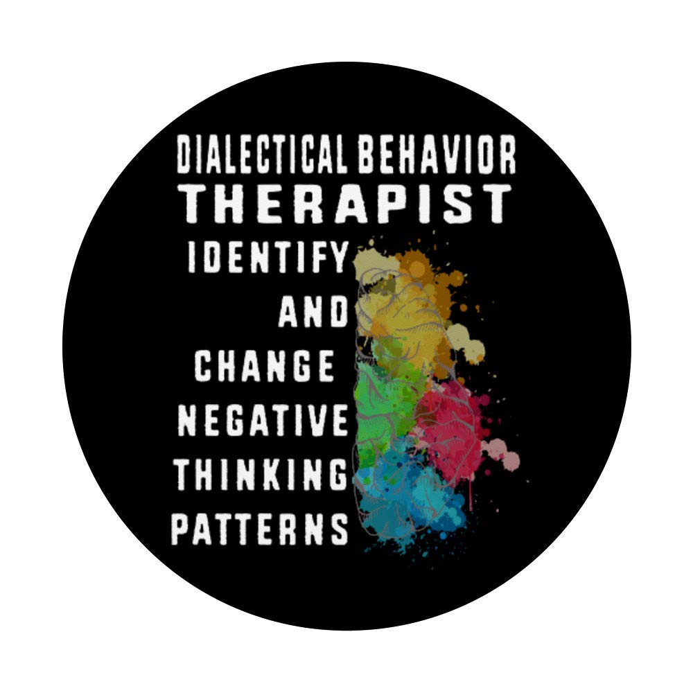 DBT Therapist Mental Health PopSockets - Phone & Tablet Grip Stand with Swappable Cover | Perfect for Therapists, Counselors & Mental Health Awareness