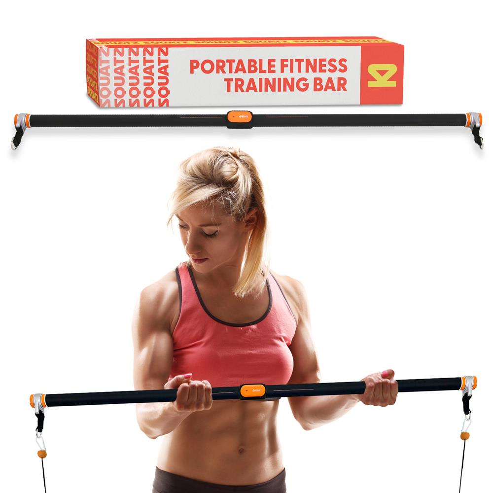 Premium Fitness Training Bar - Adjustable Home Gym Equipment for Strength Training & Workouts - Perfect for CrossFit, Weightlifting & Home Exercise