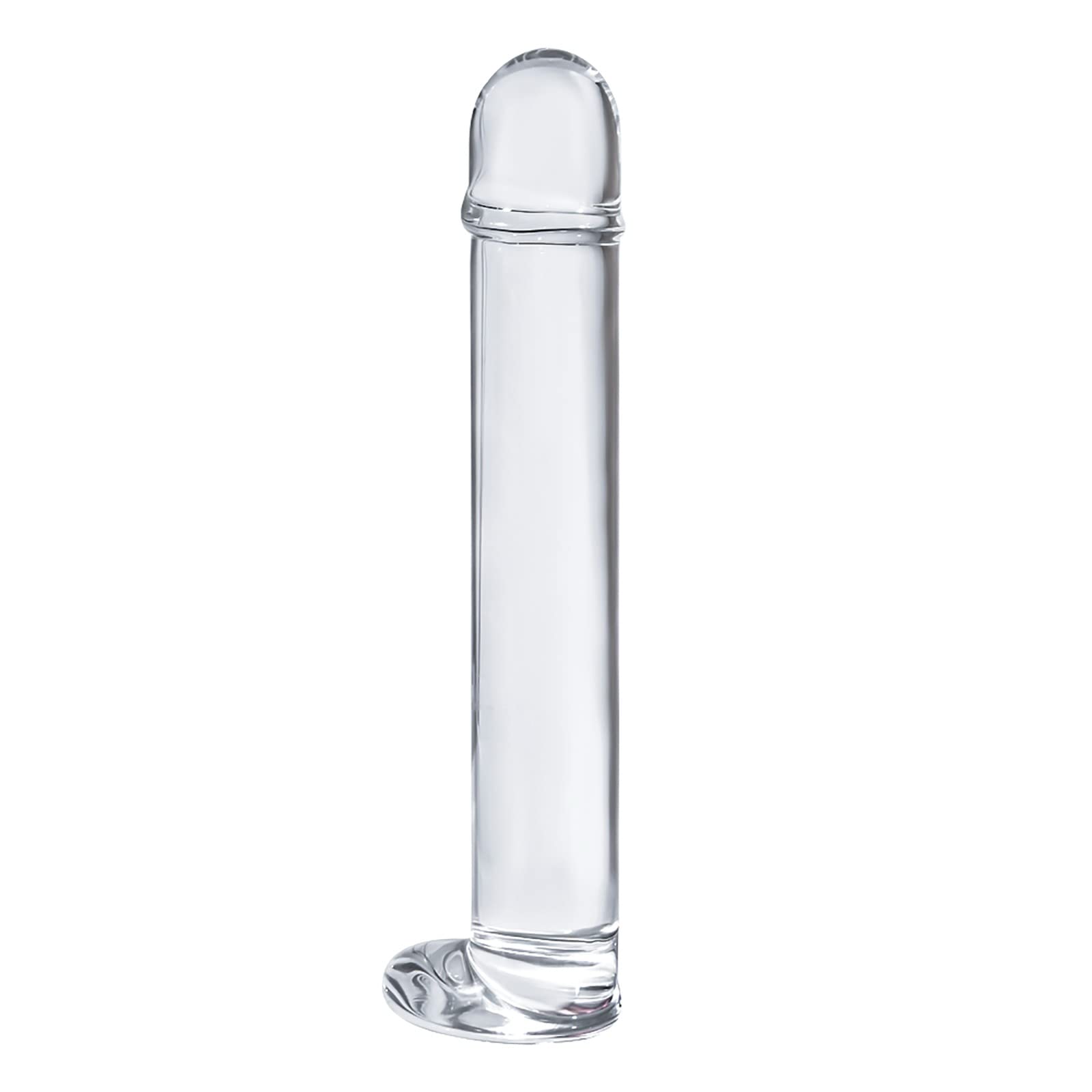 8.9 Inch Glass G-Spot Dildo - Thick Clear Adult Sex Toy for Women & Men - Perfect for Solo Play, Couples & BDSM Exploration