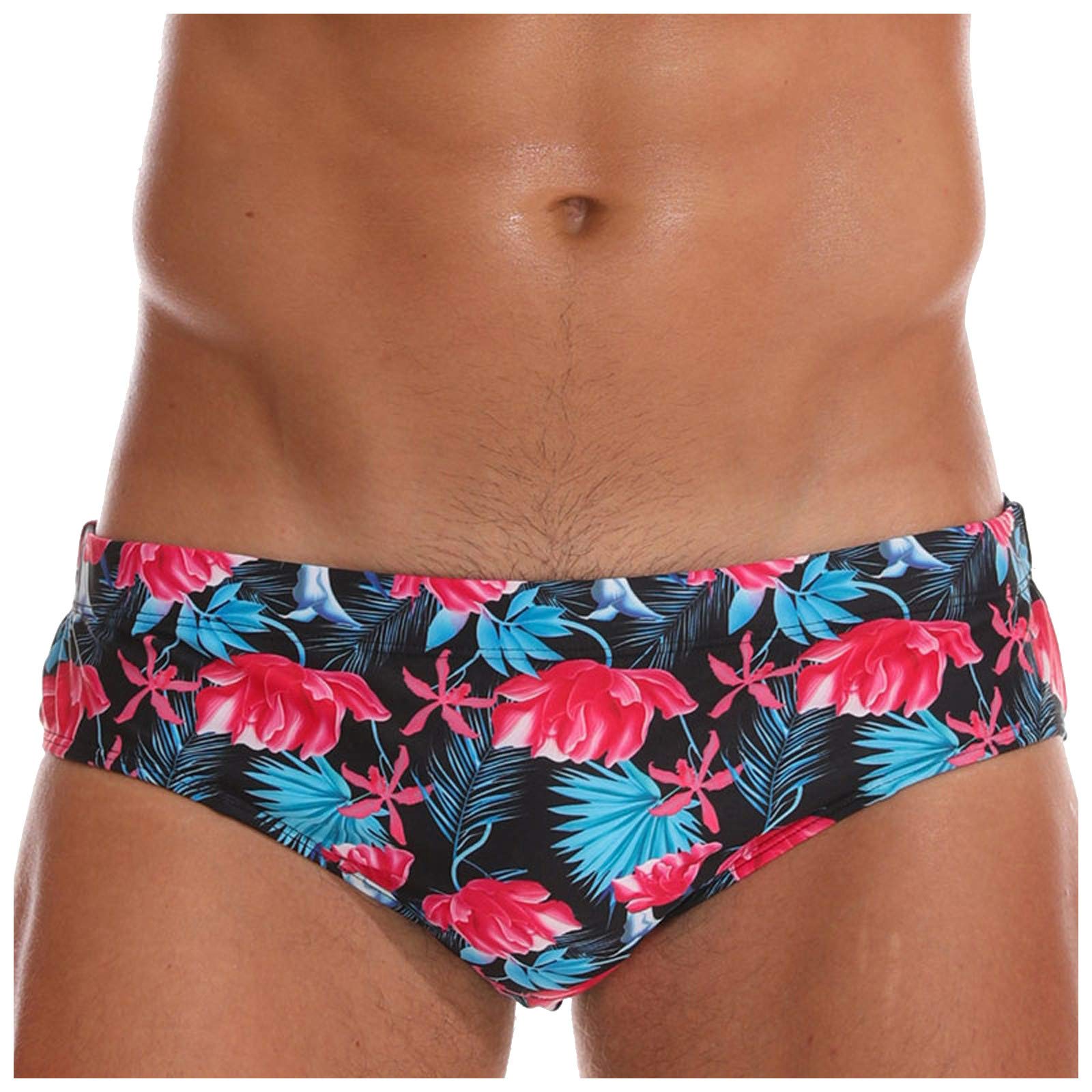 **Men's Quick Dry Swim Trunks - Low Waist Sexy Swim Shorts for Swimming, Spa & Beach - Lightweight & Comfortable for Pool, Vacation & Water Sports**