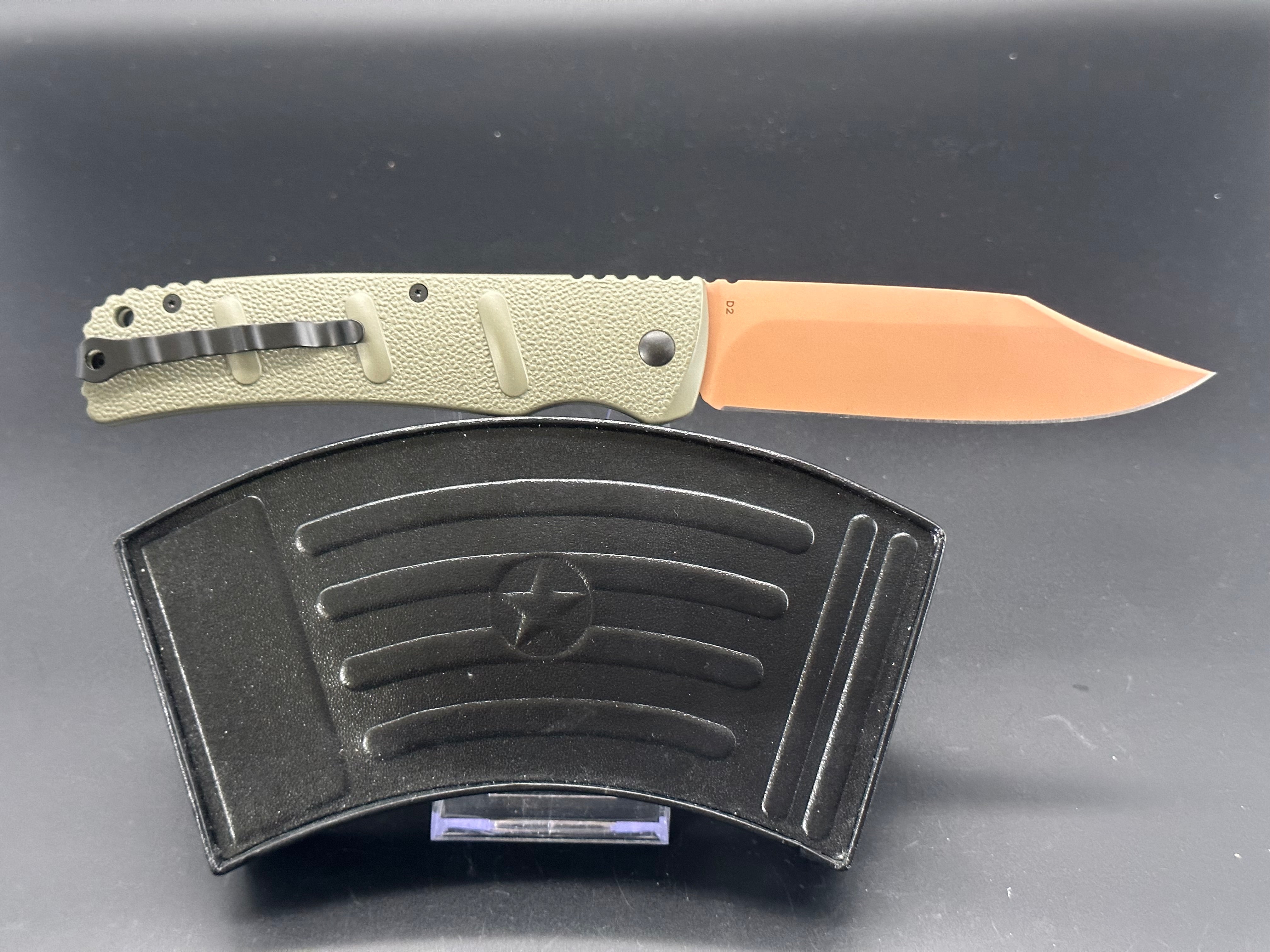 Boker XXL Kalashnikov Desert Warrior Tactical Folding Knife - Premium EDC Pocket Knife for Outdoor, Camping, Survival & Everyday Carry (EDC)