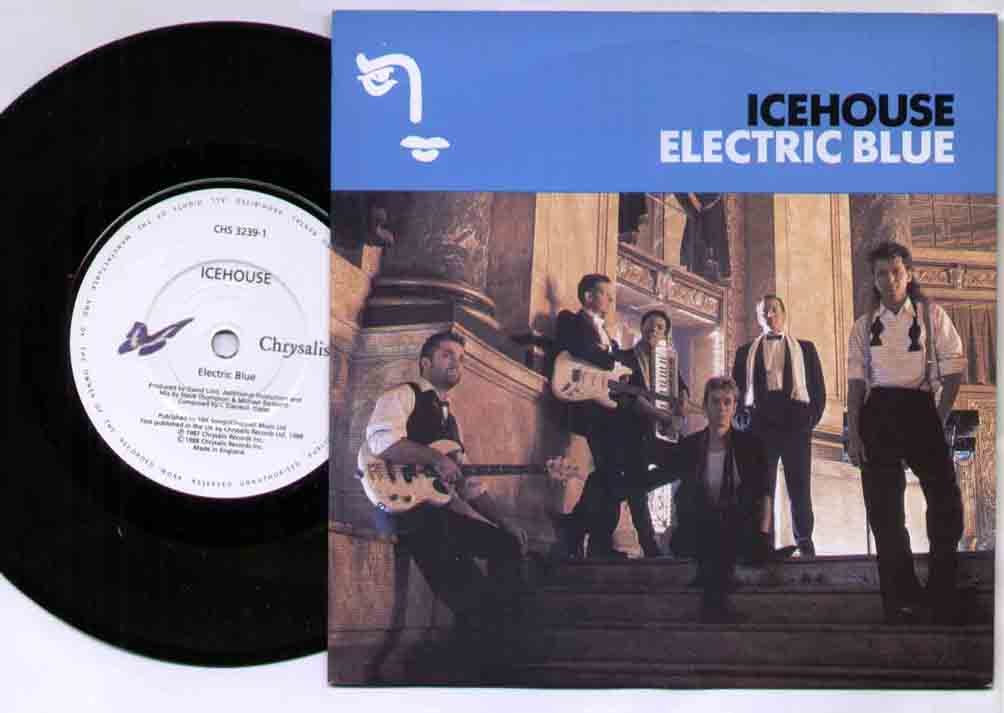 ICEHOUSE - ELECTRIC BLUE - 7 Inch Vinyl Single 45 RPM Record - Perfect for Collectors & Retro Music Lovers - Great for Home DJing & Vintage Music Nights