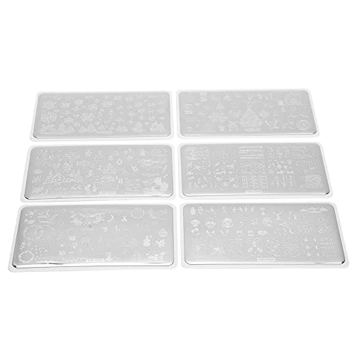 Exquisite Nail Art Stamping Plates - Durable & Beautiful Nail Stencils for Professional Salon & Home Manicure | DIY Nail Design Accessories for Creative Nail Art Lovers
