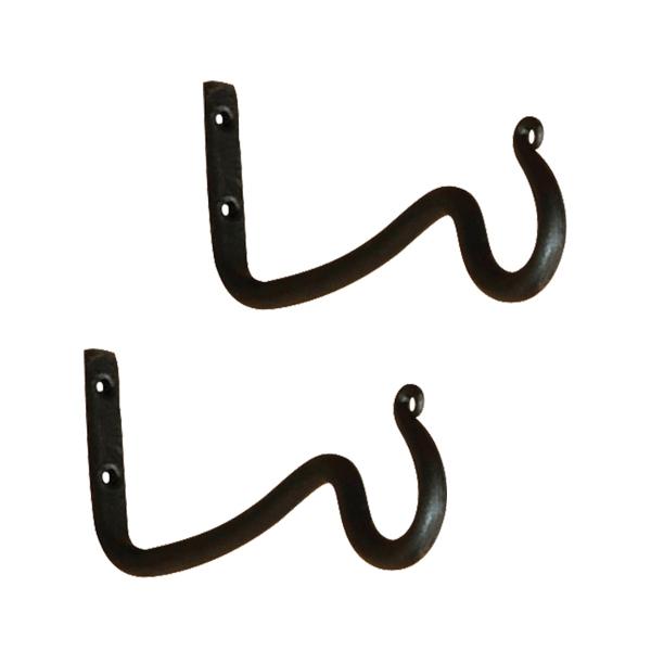 Achla Designs O Hook 2 Pack - Heavy Duty Wall Hooks for Hanging Plants, Coats & Home Decor - Perfect for Indoor & Outdoor Organization