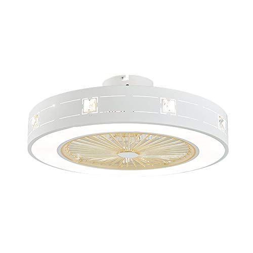 Modern Dimmable LED Ceiling Fan with Light - 21.5