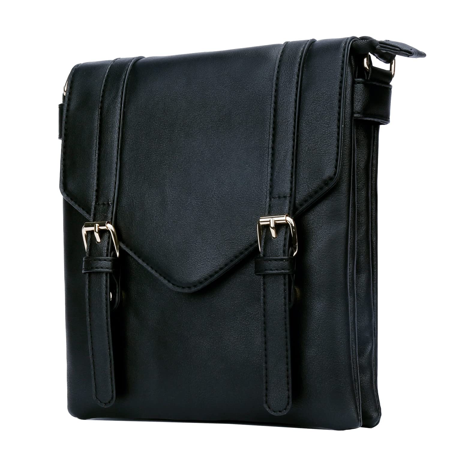 KKXIU Stylish Double Compartment Vegan Leather Crossbody Purse - Fashionable Shoulder Bag for Women & Teens | Perfect for Work, Travel & Everyday Use