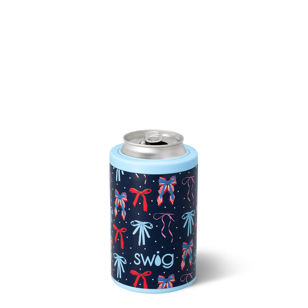 Miss Independence Insulated Can & Bottle Cooler - 12oz Stainless Steel Double Wall Vacuum Flask for Beer, Soda & Beverages - Perfect for Camping, Picnics & Outdoor Activities