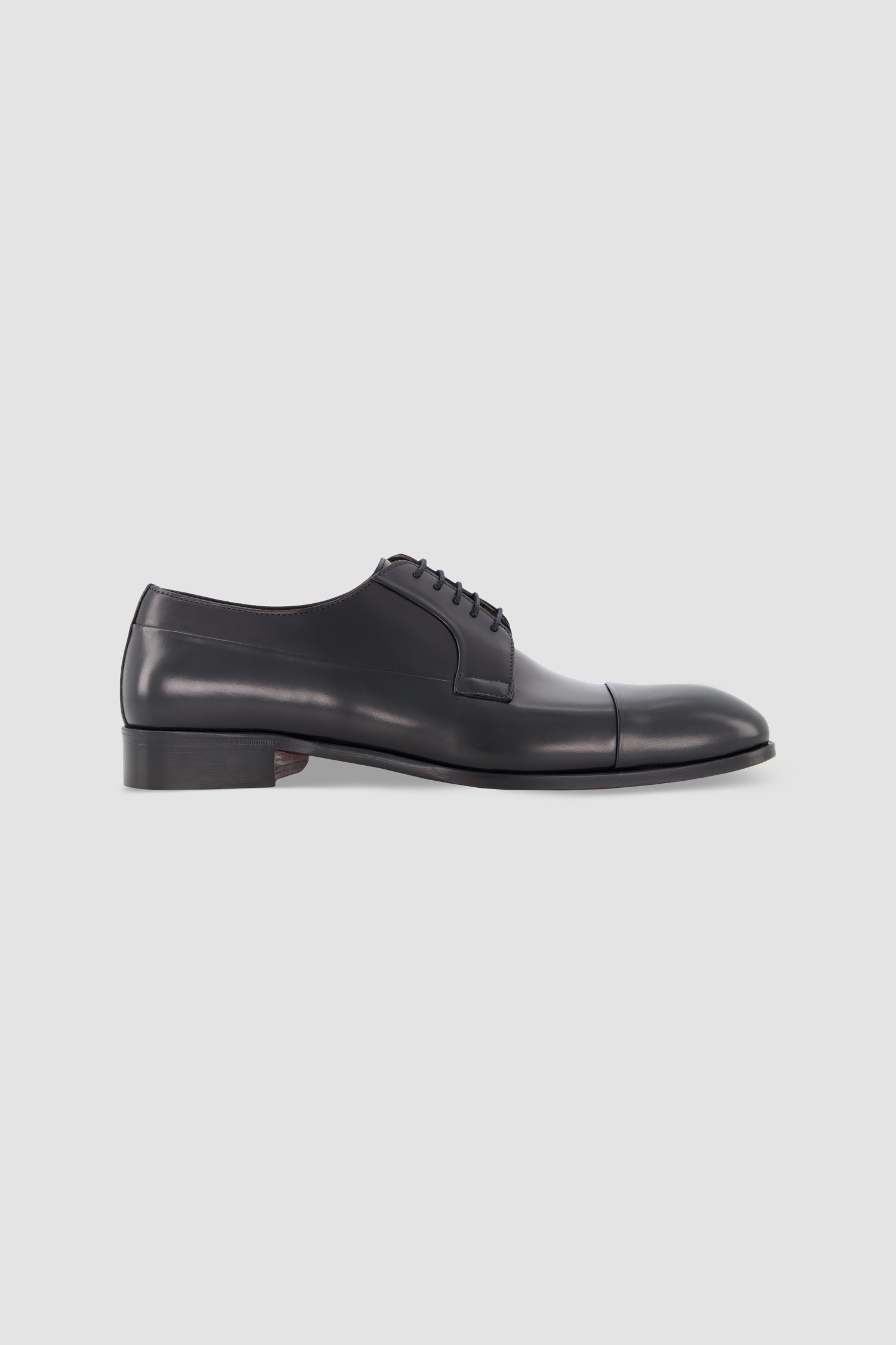 Testoni Black Sant'eulalia Derby Top Calf Leather Dress Shoes for Men - Perfect for Business, Formal Events & Office Wear