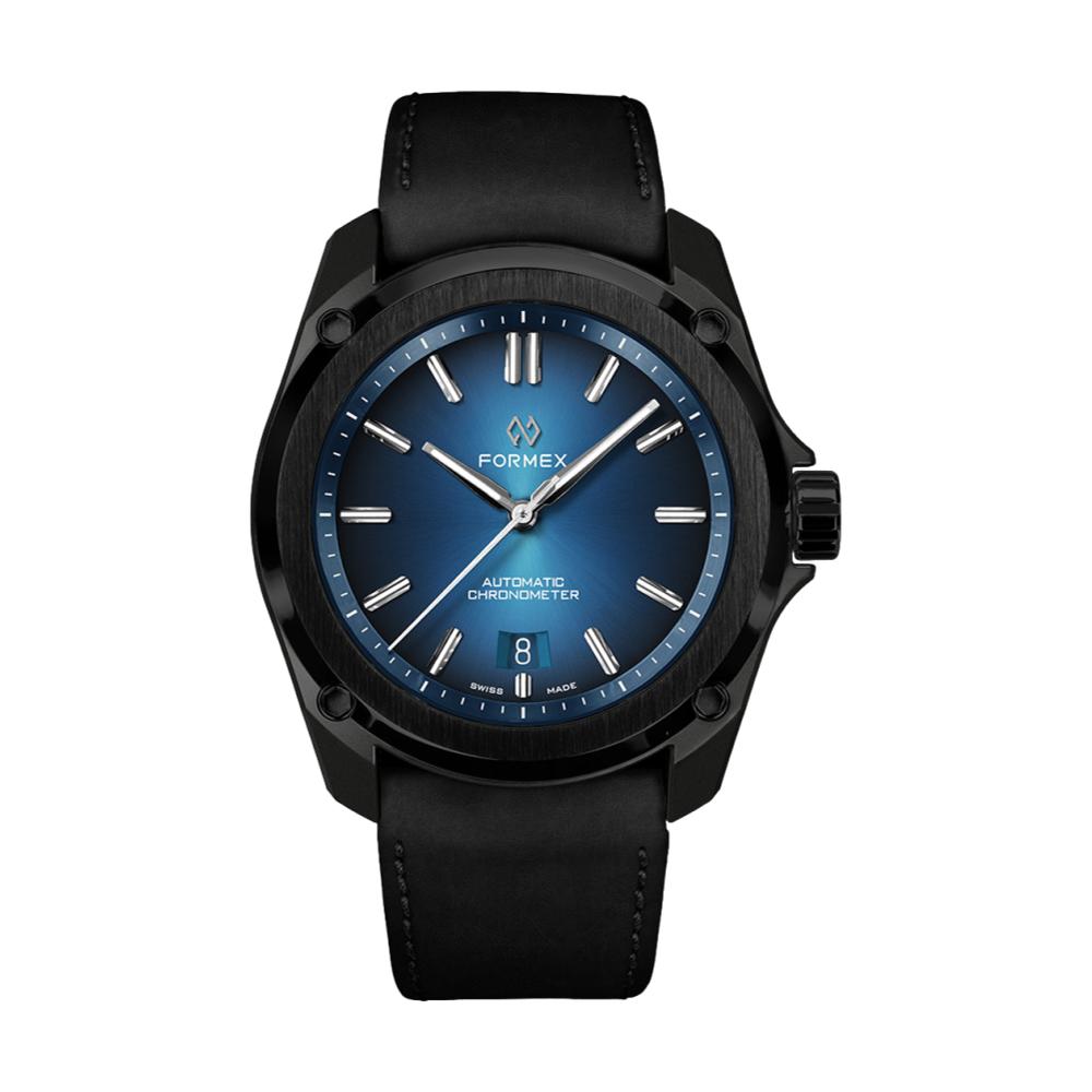 Essence Leggera Automatic Chronometer Men's Watch - 41mm Electric Blue Dial | Waterproof & Durable | Perfect for Business, Casual & Outdoor Activities
