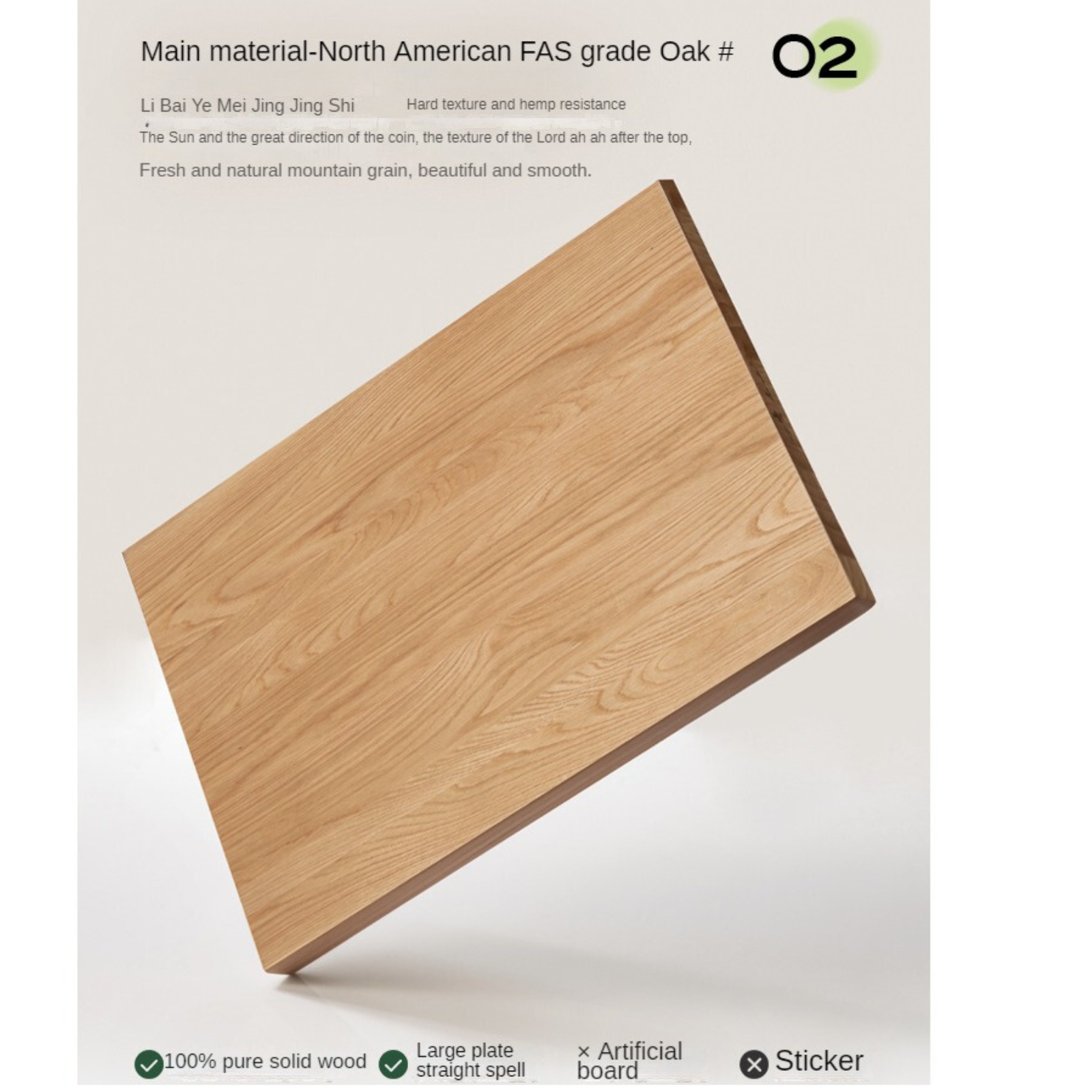 Solid Oak Wood Modern Minimalist Bedside Dressing Table - Perfect for Small Bedrooms & Apartment Vanity Areas